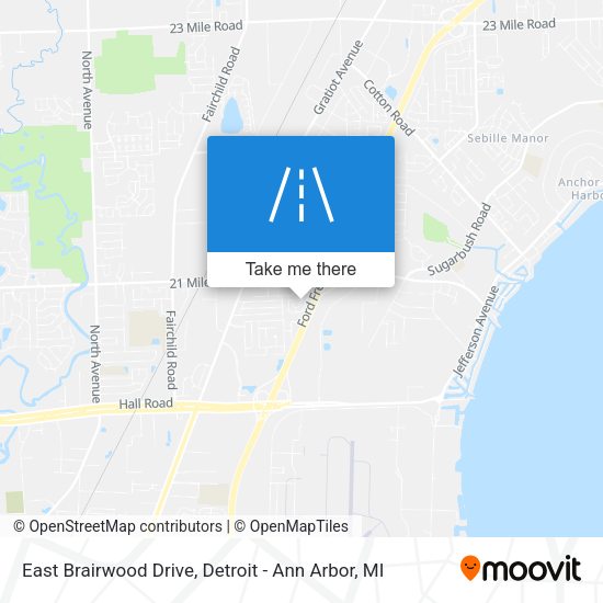 Mapa de East Brairwood Drive