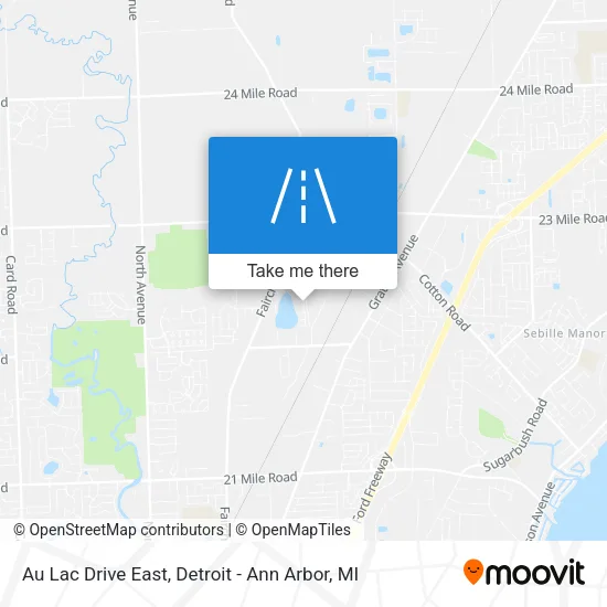 Mapa de Au Lac Drive East