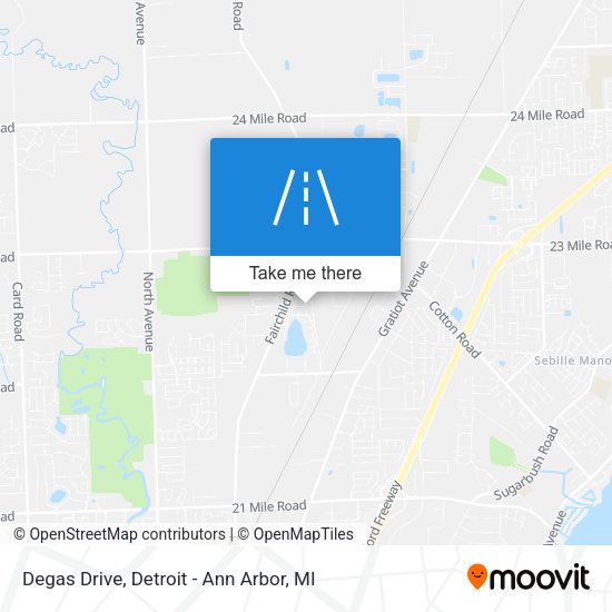 Mapa de Degas Drive