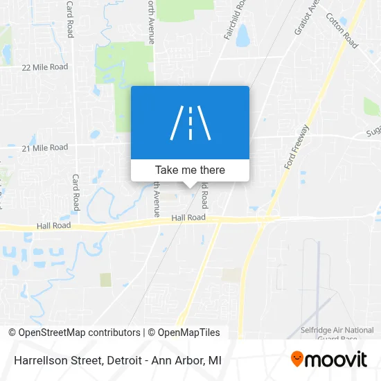 Harrellson Street map