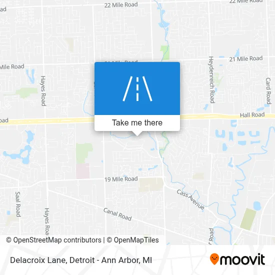 Delacroix Lane map