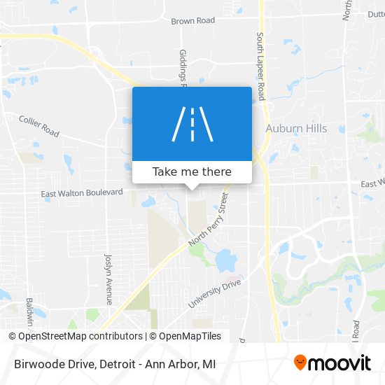 Mapa de Birwoode Drive