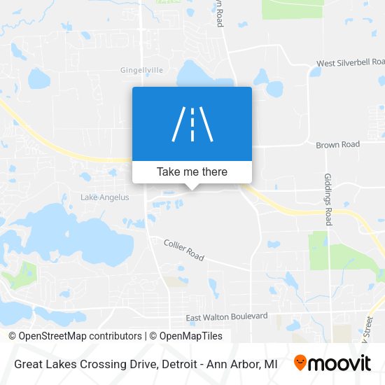 Mapa de Great Lakes Crossing Drive