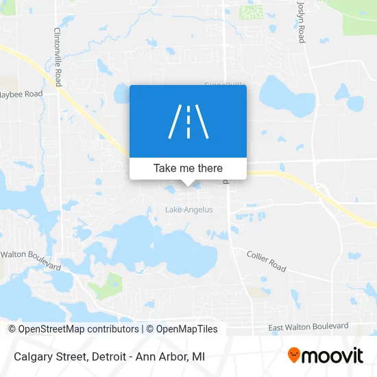 Calgary Street map