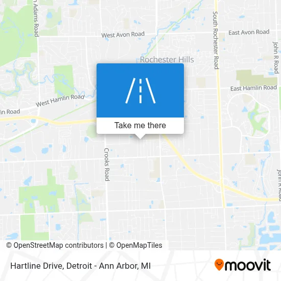 Hartline Drive map