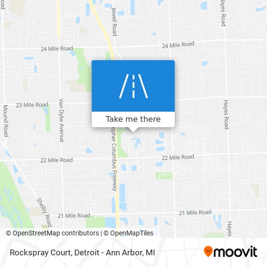 Rockspray Court map