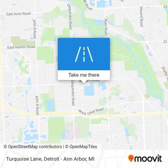 Turquoise Lane map