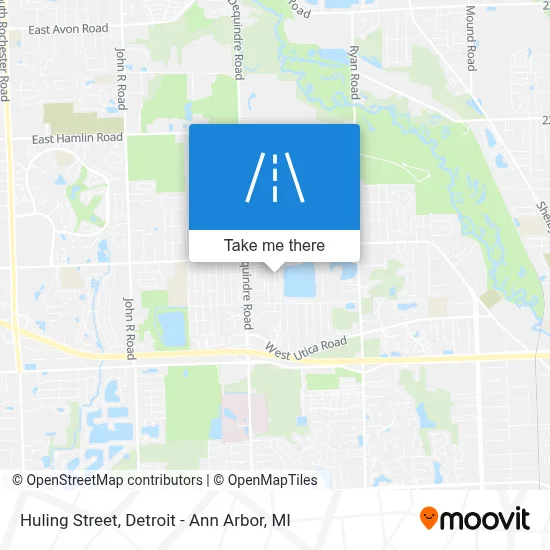 Huling Street map