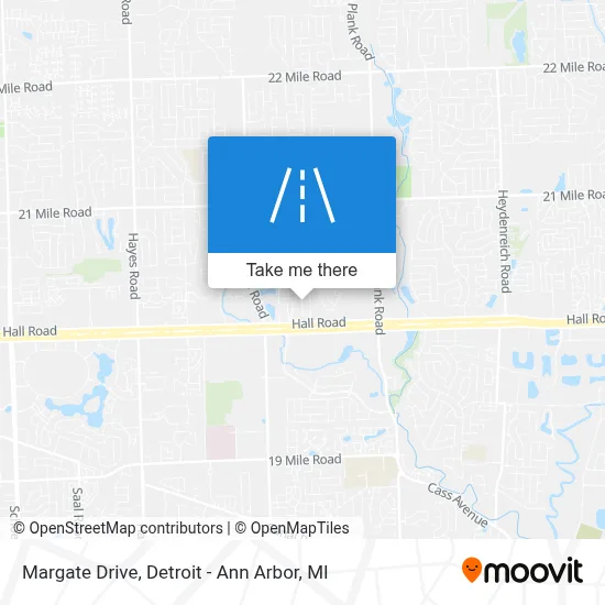 Margate Drive map