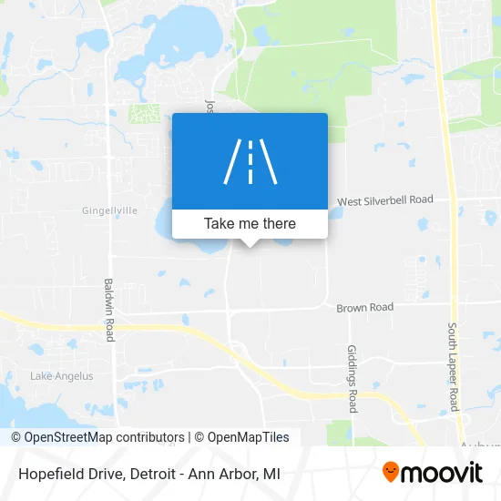 Hopefield Drive map