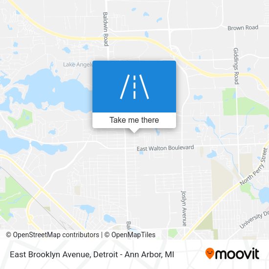 Mapa de East Brooklyn Avenue