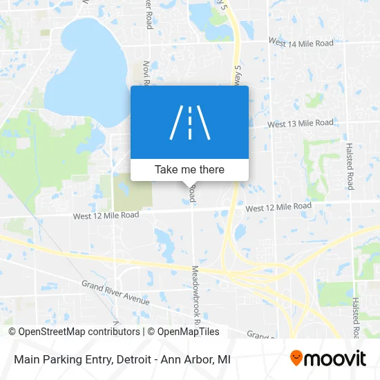 Main Parking Entry map