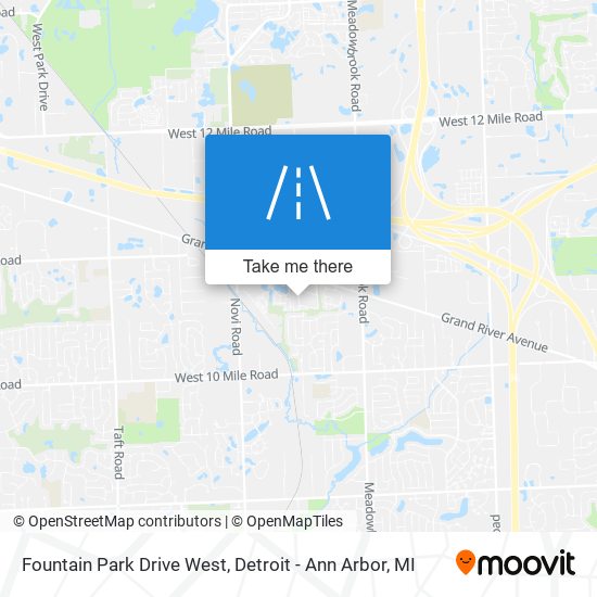 Mapa de Fountain Park Drive West