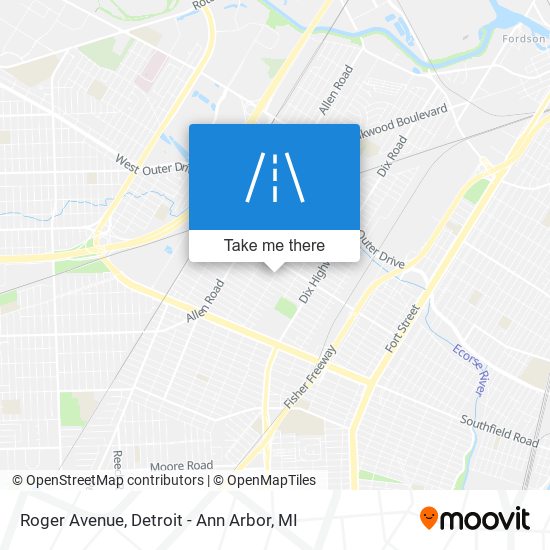 Roger Avenue map