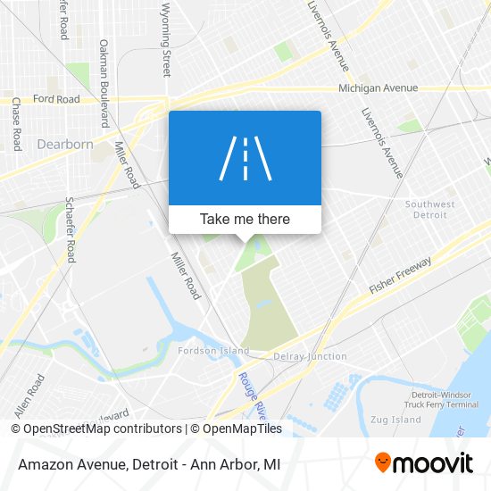 Amazon Avenue map