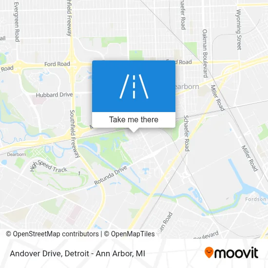 Andover Drive map