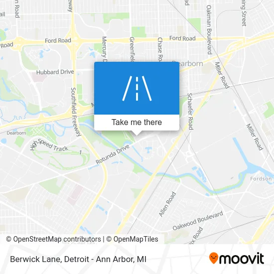 Berwick Lane map