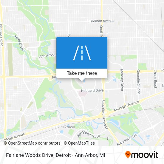 Mapa de Fairlane Woods Drive