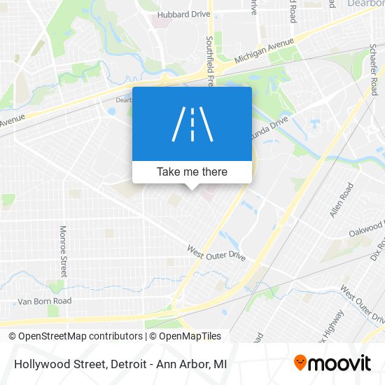 Mapa de Hollywood Street