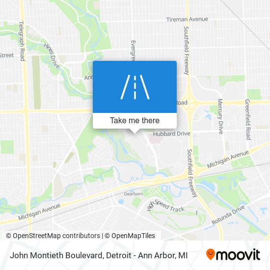 Mapa de John Montieth Boulevard
