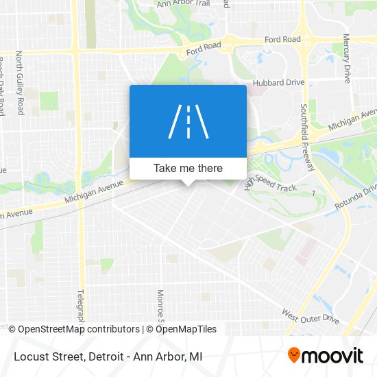 Locust Street map