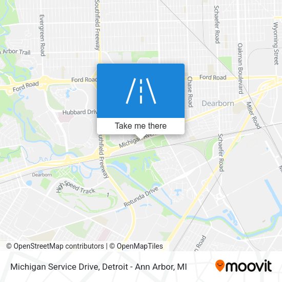 Michigan Service Drive map