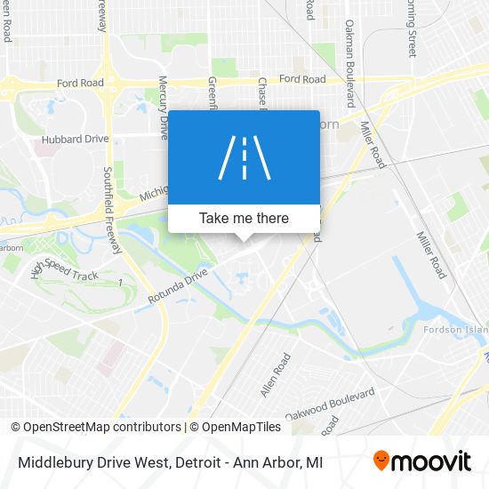 Middlebury Drive West map