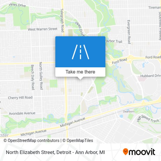 Mapa de North Elizabeth Street