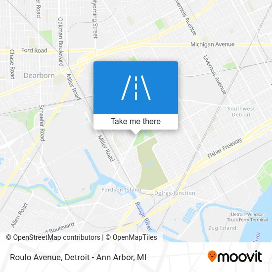 Roulo Avenue map