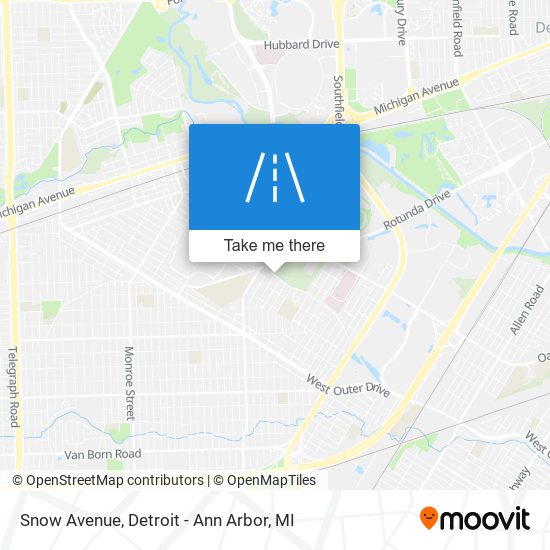 Snow Avenue map