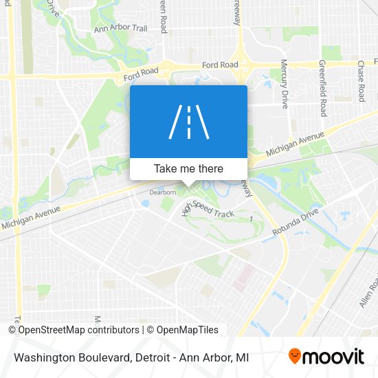 Washington Boulevard map