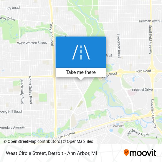 West Circle Street map