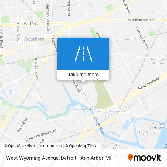 West Wyoming Avenue map