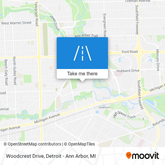 Woodcrest Drive map