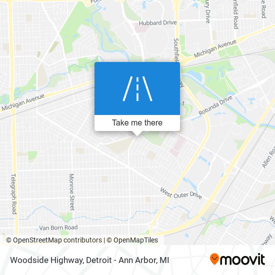 Mapa de Woodside Highway