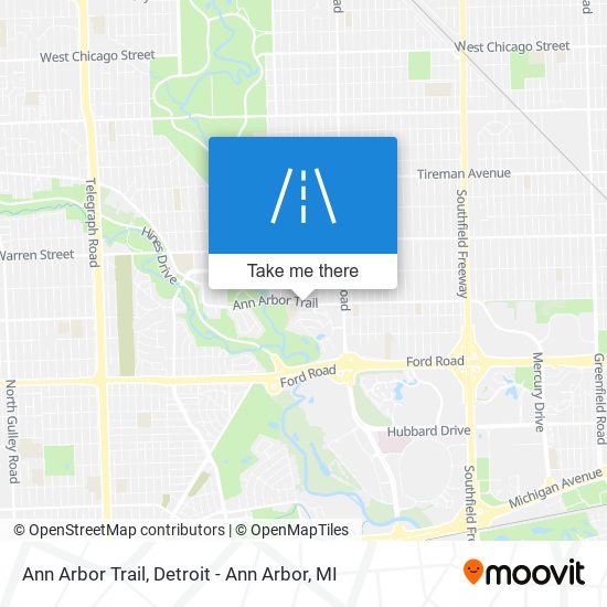 Mapa de Ann Arbor Trail