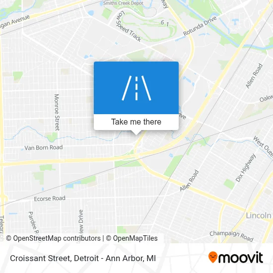 Croissant Street map