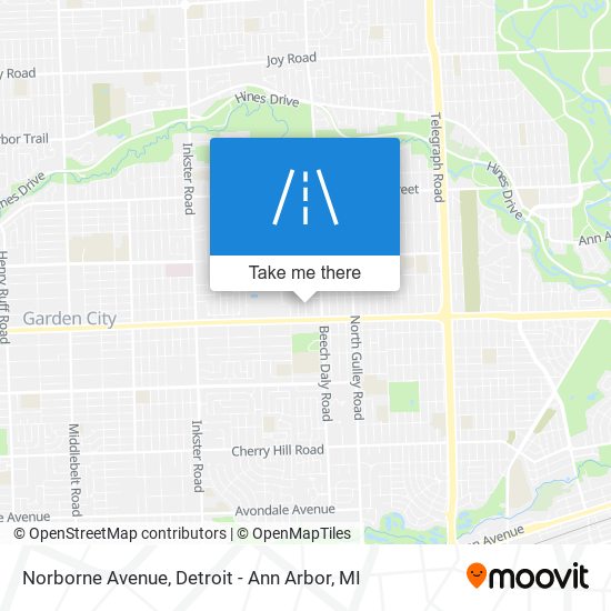 Mapa de Norborne Avenue