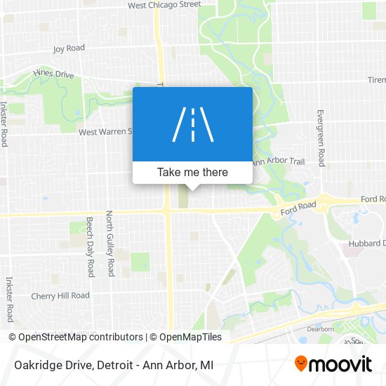 Oakridge Drive map