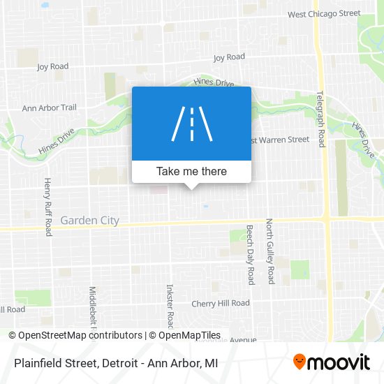 Plainfield Street map