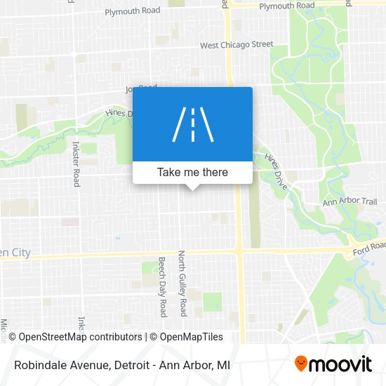 Robindale Avenue map