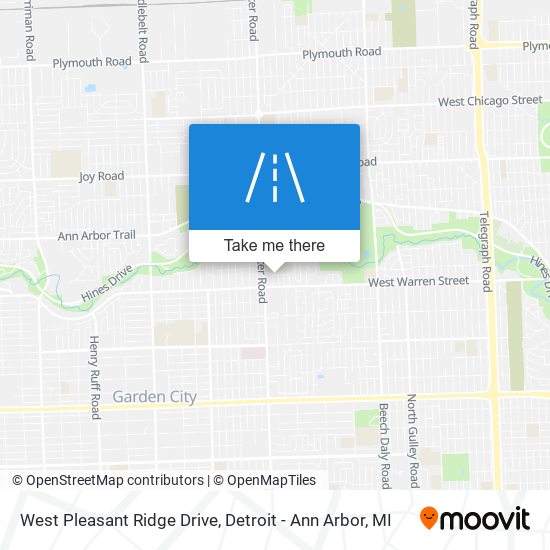 West Pleasant Ridge Drive map