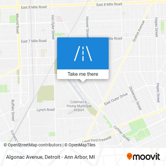 Mapa de Algonac Avenue