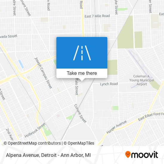 Alpena Avenue map