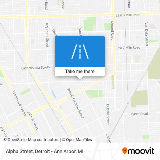 Mapa de Alpha Street