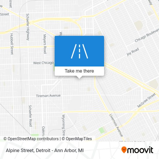 Mapa de Alpine Street