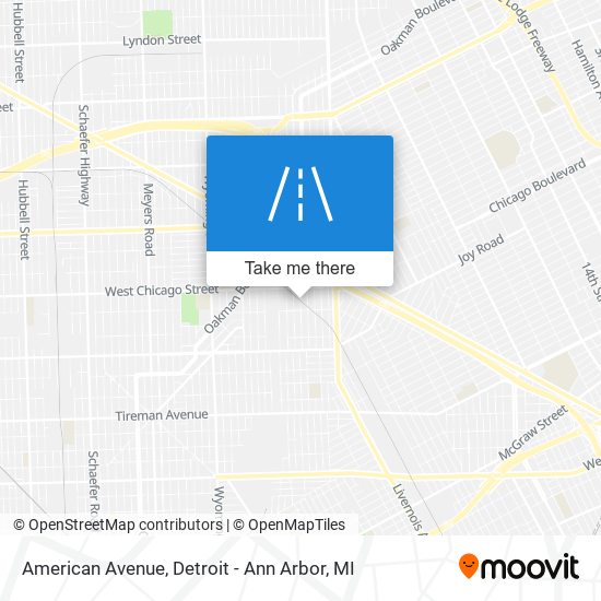 Mapa de American Avenue