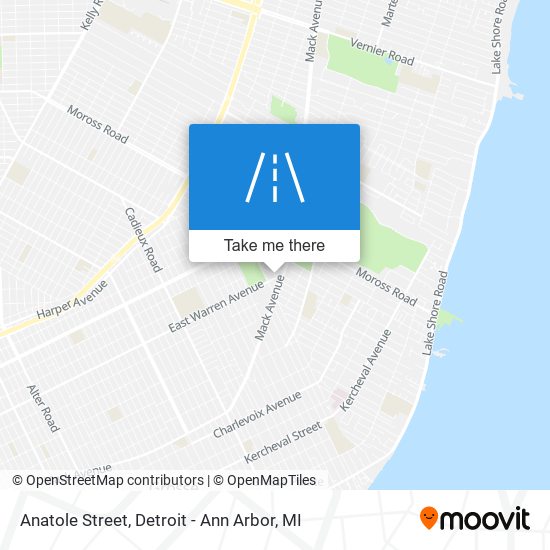Mapa de Anatole Street