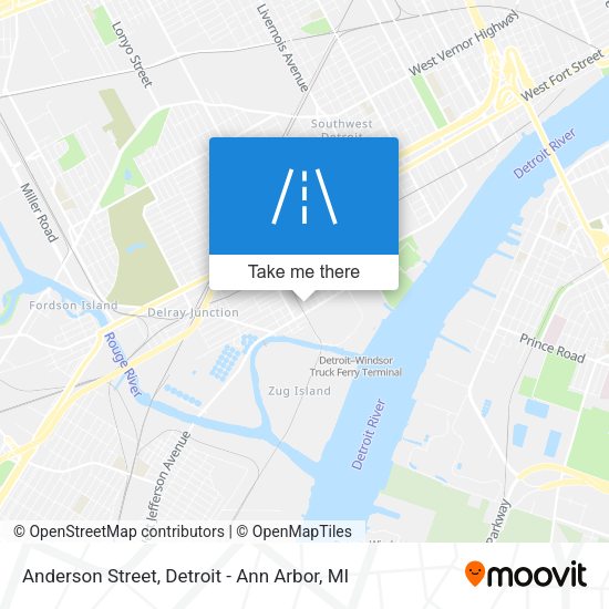 Mapa de Anderson Street