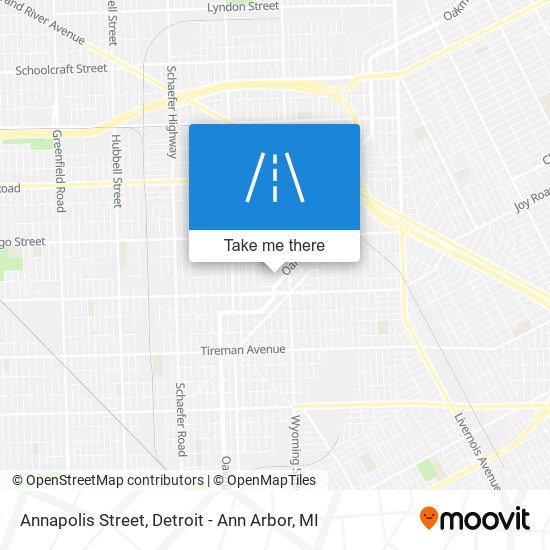 Annapolis Street map